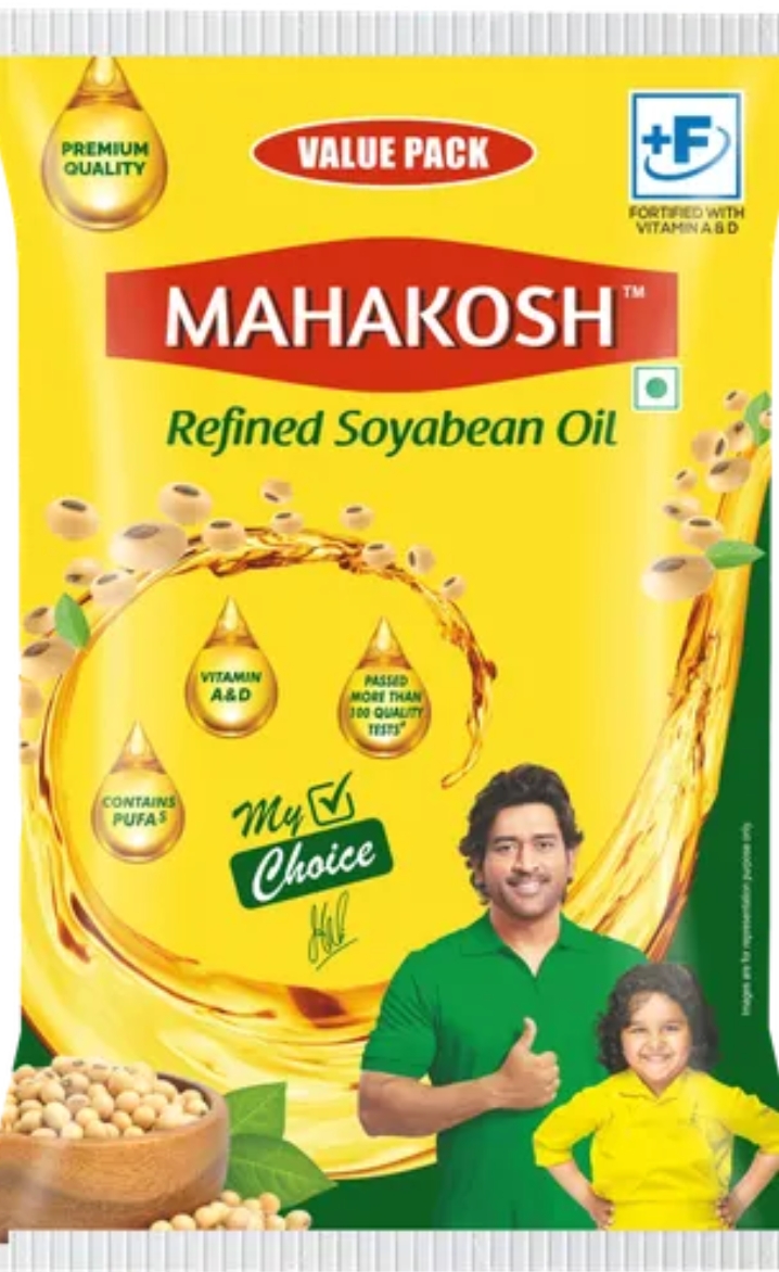 Mahakosh refined soyabean oil