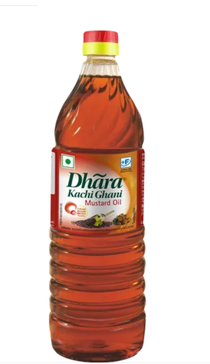 Dhara kachi ghani mustard oil bottle