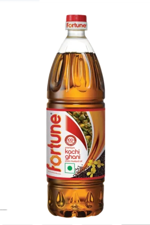 Fortune kachi ghani mustard oil bottle